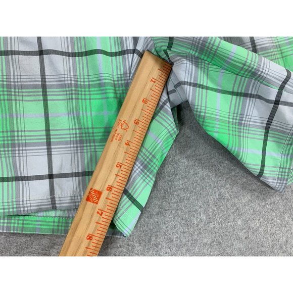 Nike Tour Performance Plaid‎ Dri Fit Golf Shorts (Men's 38) Green - Picture 8 of 11